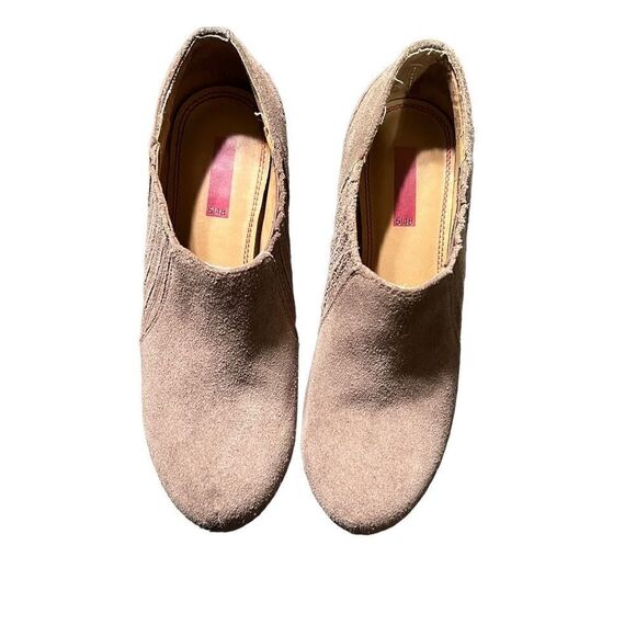 5148 Taupe Suede Platform Ankle Booties Size 7 - Picture 3 of 5
